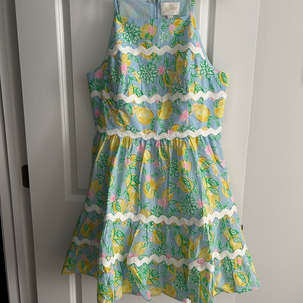 Lilly Pulitzer Angelynn Make Lemonade Dress Size 14 Brand New - Picture 4 of 7